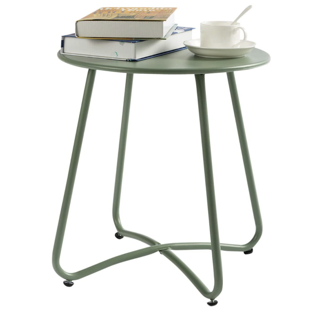 HollyHome small round patio side table 