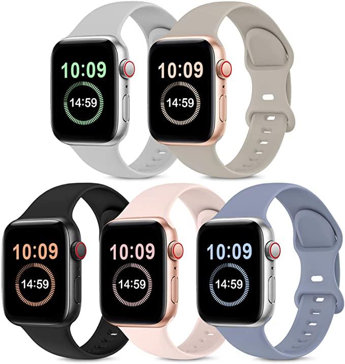 Watch band compatible with Apple Watch 5-pack 