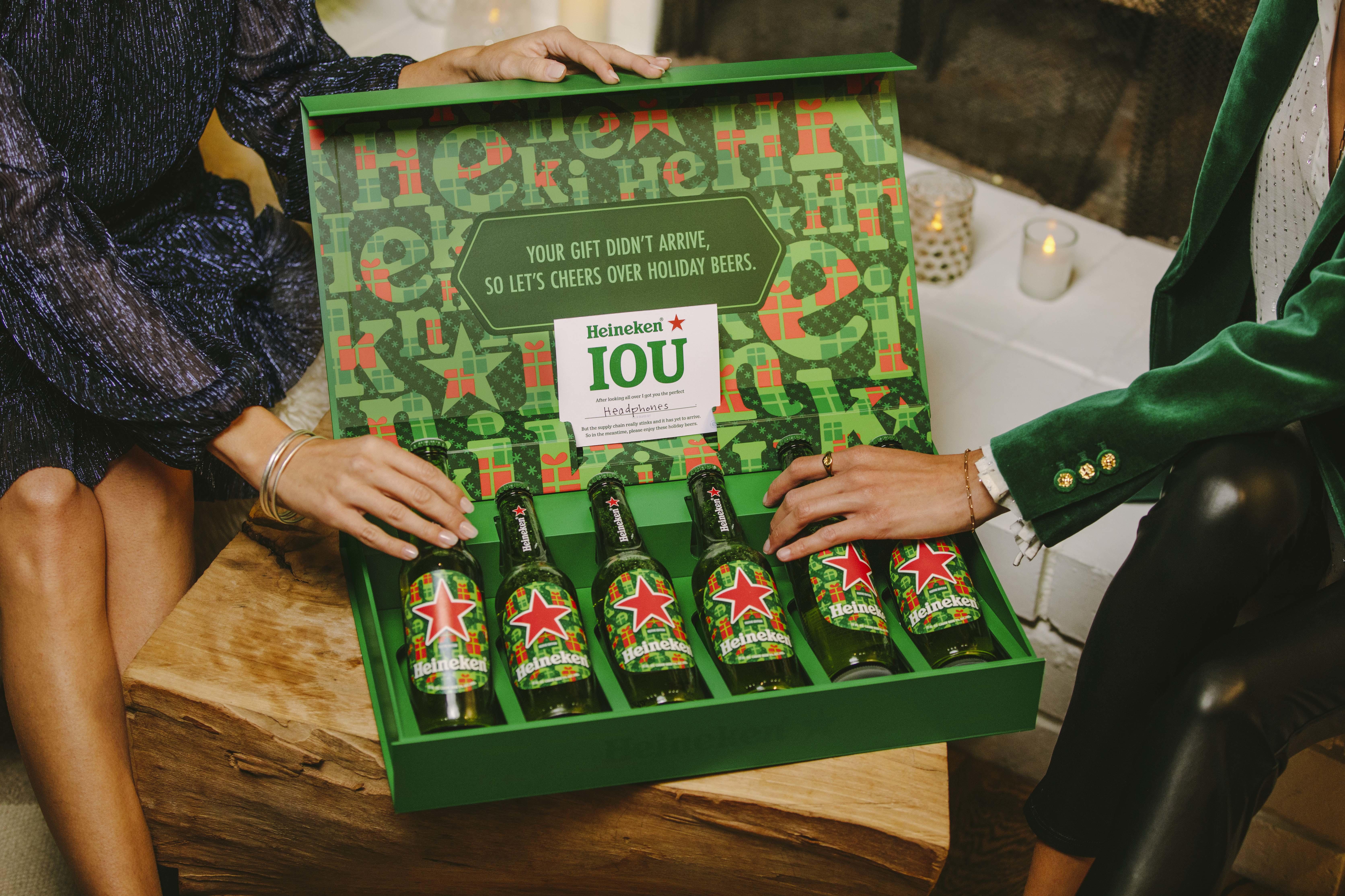 Holiday gift out of stock? Heineken to offer free beer "IOU"