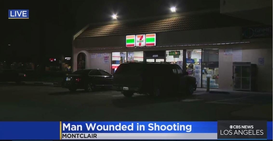Man hospitalized after being shot outside Montclair 7-Eleven - CBS Los Angeles Man hospitalized after being shot outside... 