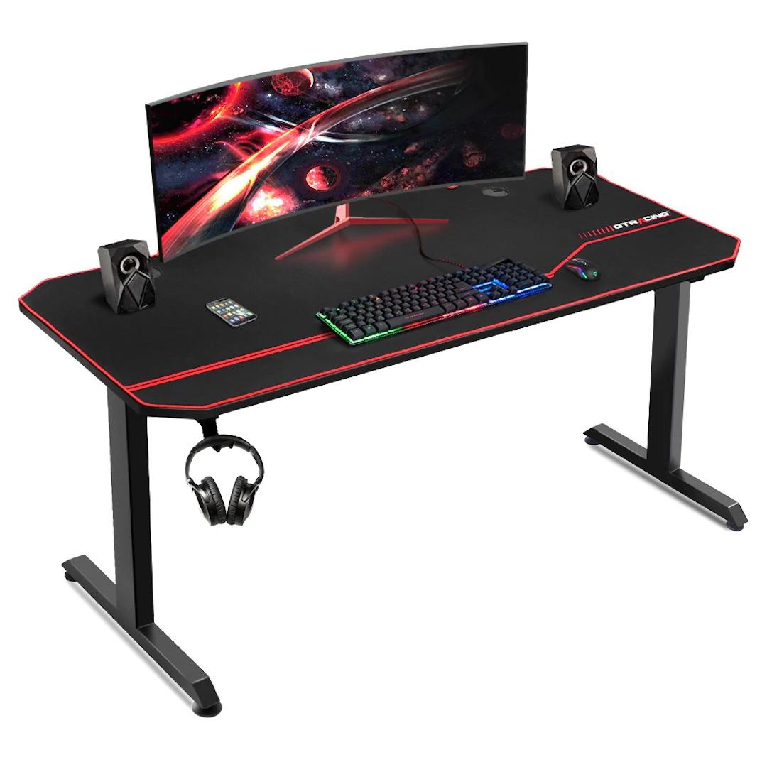 GTRACING T-Shaped Large Gaming Desk 