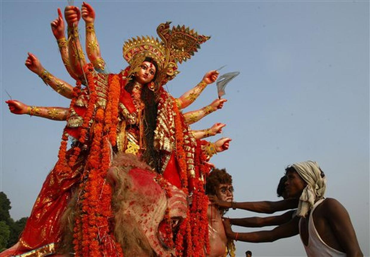 Indian Hindus Celebrate Goddess Photo 7 Pictures CBS News
