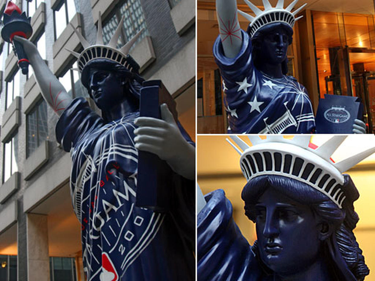 Statues Of Liberty On Parade CBS News