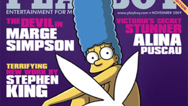 Playboy's Newest Cover Girl Marge Simpson CBS News