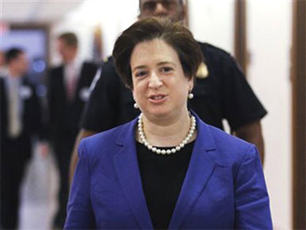 Supreme Court nominee Elena Kagan walks on Capitol Hill in Washington in this photo taken May 20, 2010. Kagan, a Supreme Court nominee without judicial experience, has suggested in writings and speeches over a quarter-century that when judges make decisio