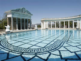 The Neptune pool at Hearst Castle, the legendary home built by publishing tycoon William Randolph Hearst in San Simeon, Calif. on Tuesday, Sept. 2, 2008.