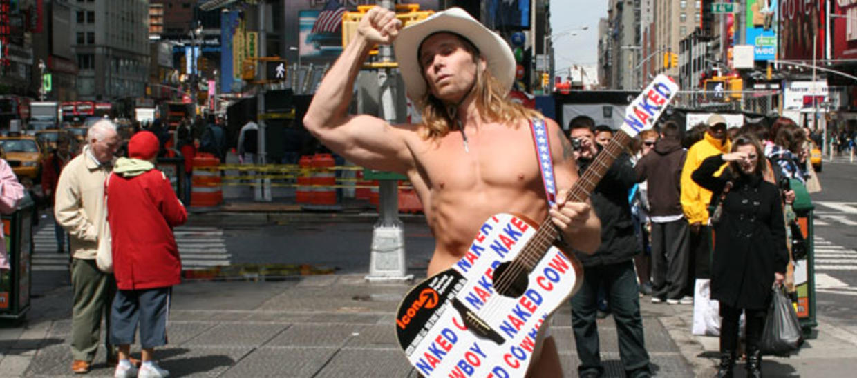 Naked Cowboy on Times Square in Full HD HTC Sensation 4G 