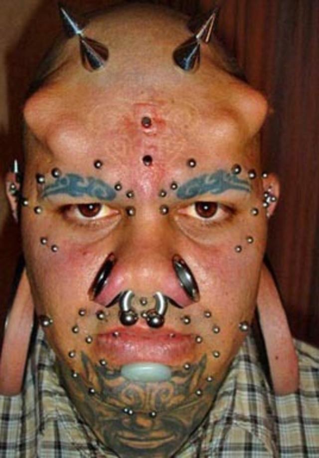 And extreme piercing tattoo 10 Most
