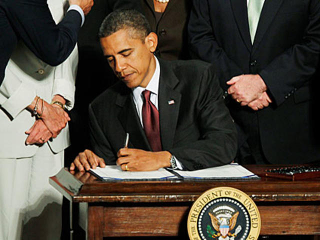 Obama Signs Sweeping Financial Reform Into Law Cbs News