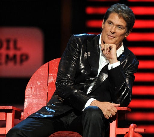 David Hasselhoff Gets Roasted by Pals Whitney Cummings, Pamela Anderson