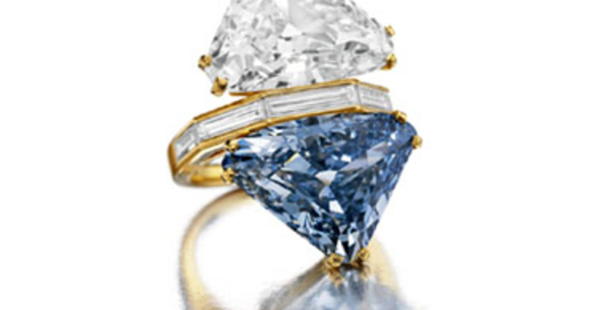 Rare Vivid Blue Diamond for Sale at NYC Auction CBS News
