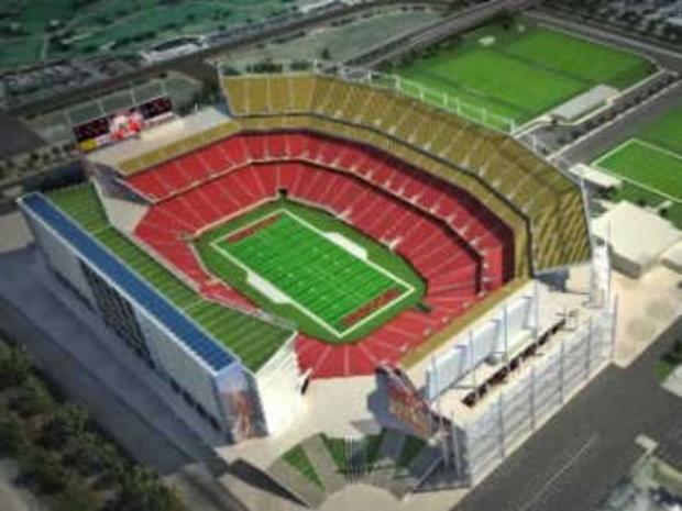 Proposed 49ers Stadium In Santa Clara 