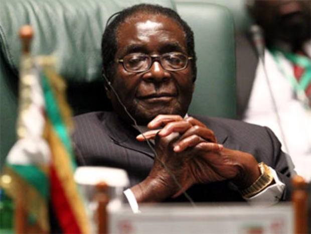 Robert Mugabe, President of the Republic of Zimbabwe, attends a joint Arab-African summit in the Libyan coastal city of Sirte on October 10, 2010. AFP PHOTO/KHALED DESOUKI (Photo credit should read KHALED DESOUKI/AFP/Getty Images) 