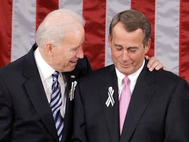 Joe Biden and John Boehner