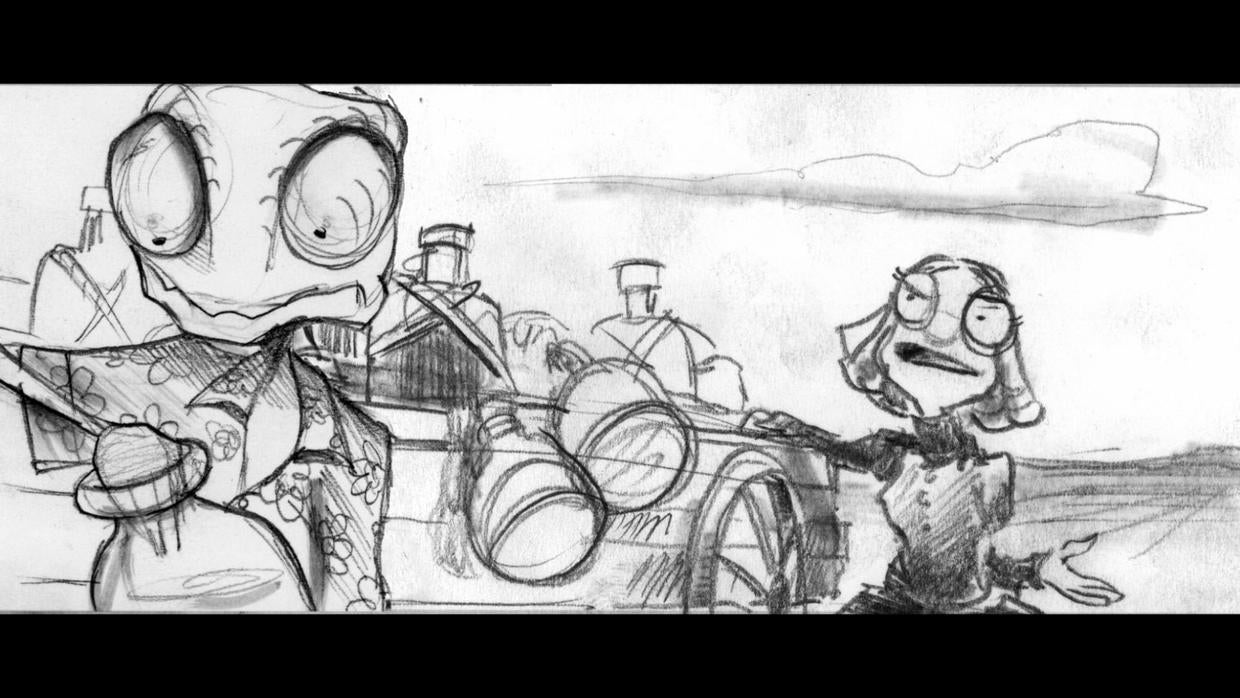 Rango and Beans final rendering Anatomy of a "live" animation Pictures CBS News