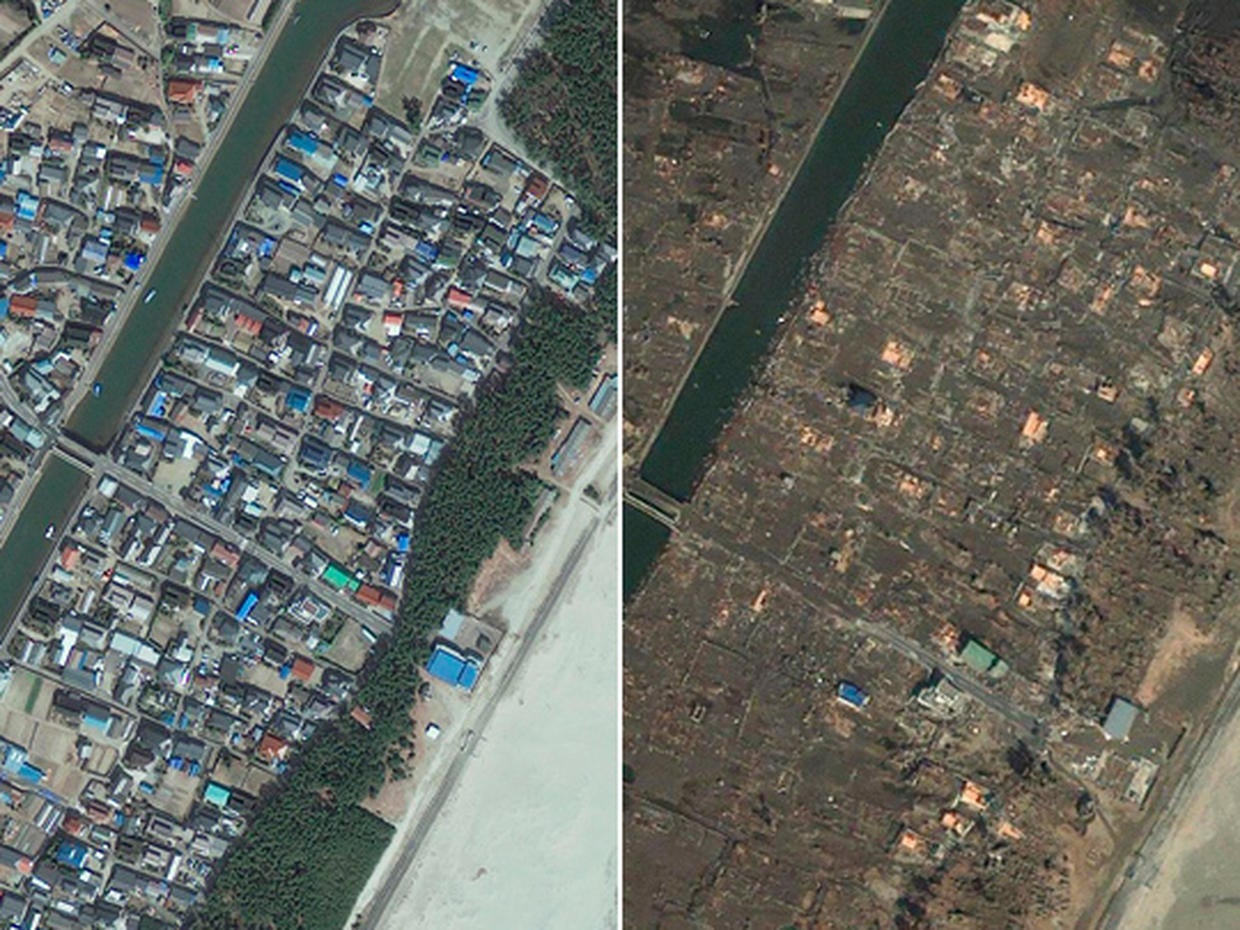 Japan earthquake before and after Photo 6 CBS News