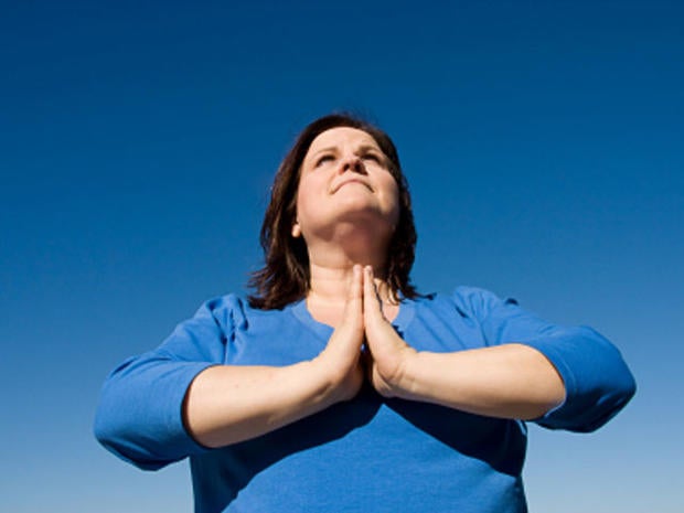 pray, faith, god, fat, obese, woman, stock, 4x3