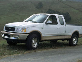 In this file photo provided by Ford Motor Co., the 1997 Ford F-150 pickup truck, is shown. U.S. safety regulators are investigating a fuel tank problem that could affect more than 2.7 million 1997-2001, Ford F-150 pickup trucks.
