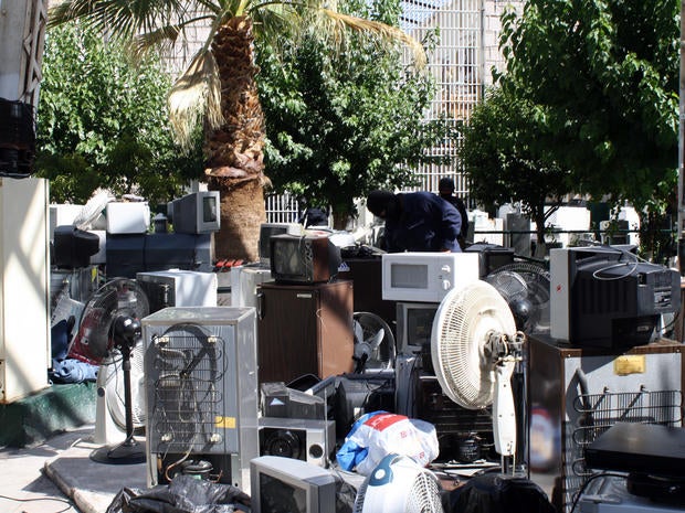 Air conditioners were among the items seized inside a prison in Mexico.