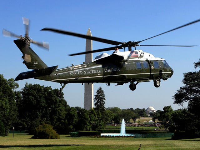 Obama's Marine One flight to Camp David cut short by weather CBS News