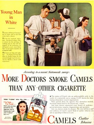Blowing smoke Vintage ads of doctors endorsing tobacco CBS News