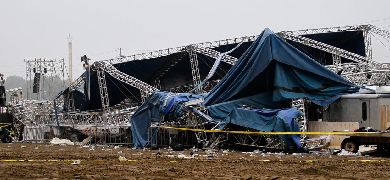 Indiana Fair stage collapse CBS News