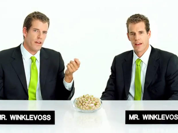 A jab at Mark Zuckerberg? Winklevoss twins do a pistachio commercial