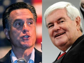 Mitt Romney and Newt Gingrich