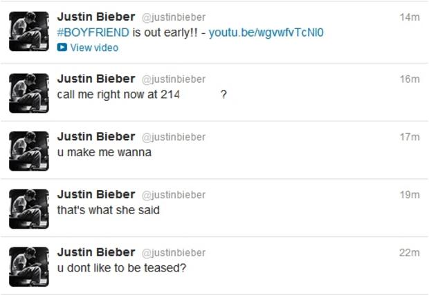 Bieber Tweet 