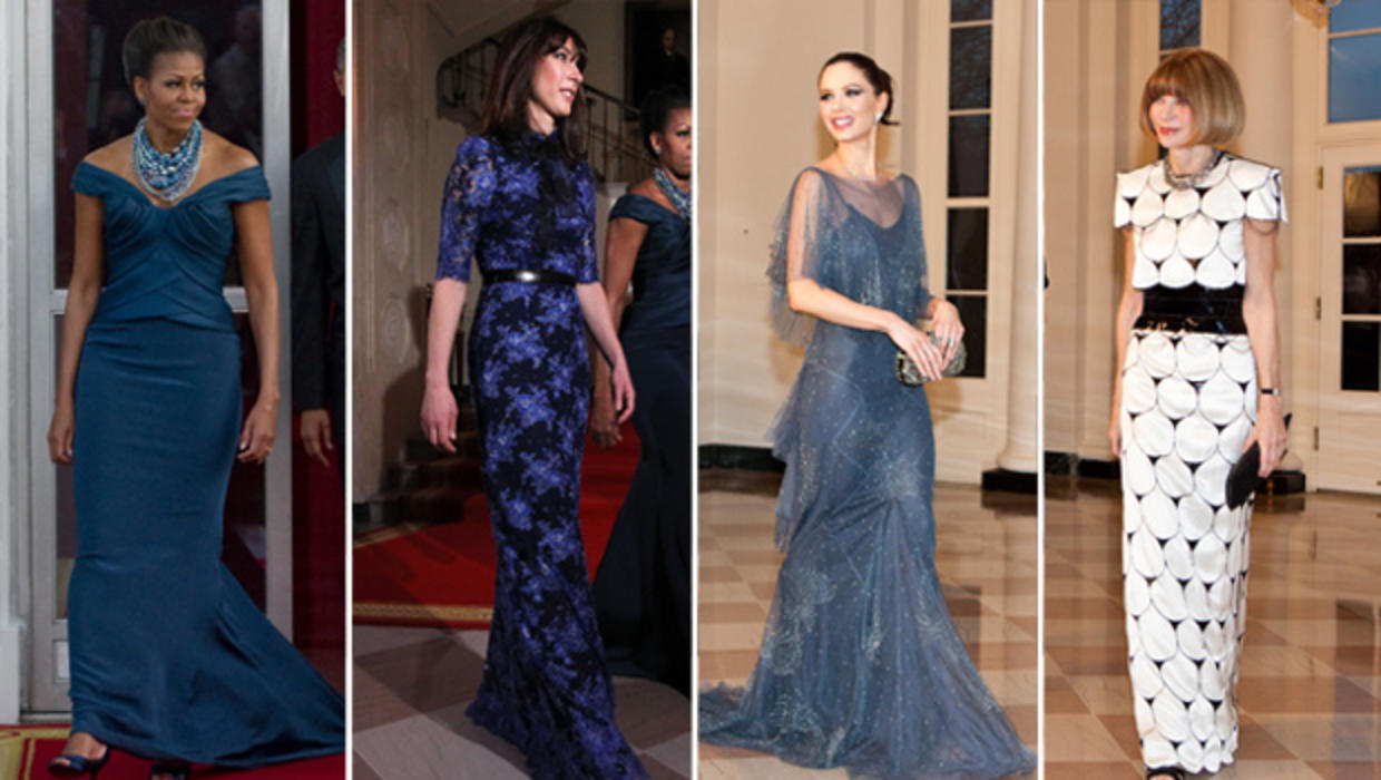 White House state dinner fashion What did they wear? CBS News