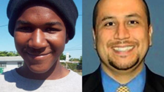 Trayvon Martin, left, and George Zimmerman.