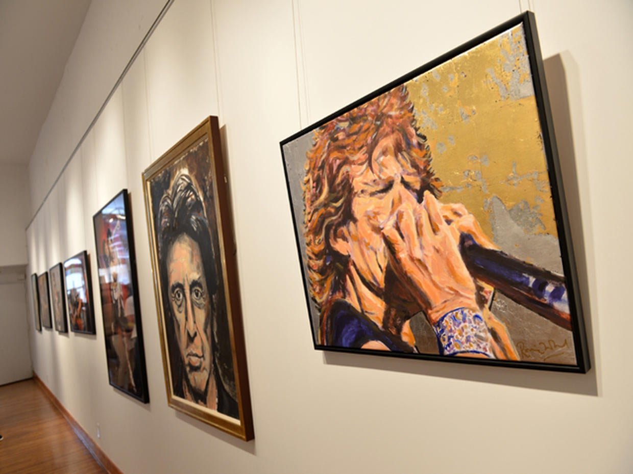 Ronnie Wood's "Faces, Time and Places" art exhibition Photo 6