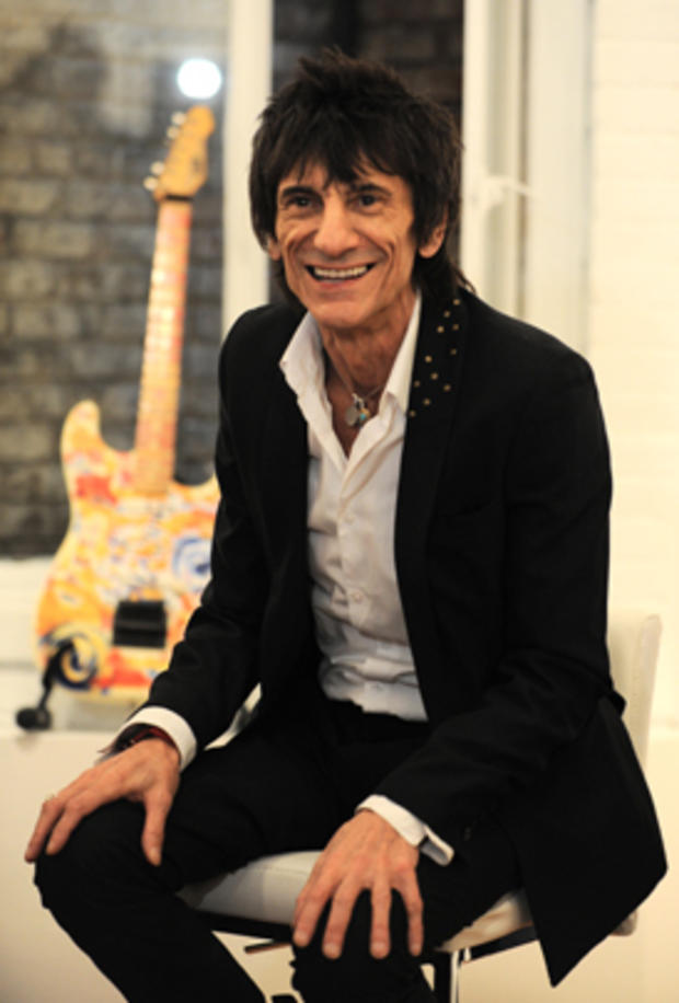 Ronnie Wood's "Faces, Time and Places" art exhibition