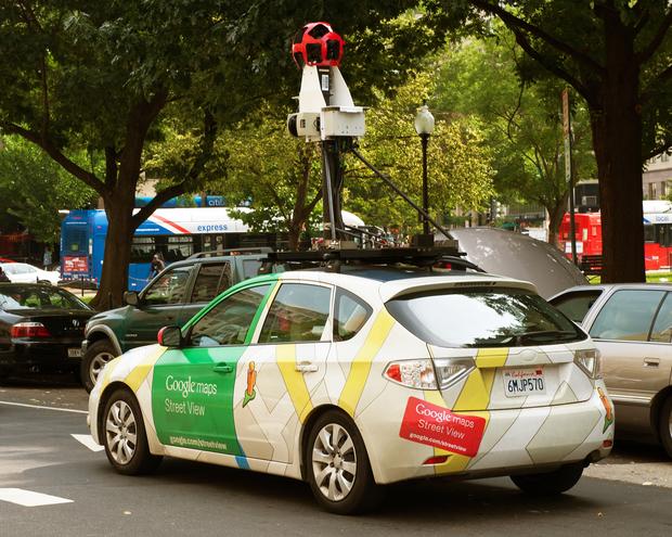 The Google street view mapping and camera car is seen as it charts the streets of Washington, DC, on June 7, 2011