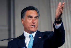 Mitt Romney speaks during the Tri-State Tax Day Tea Summit