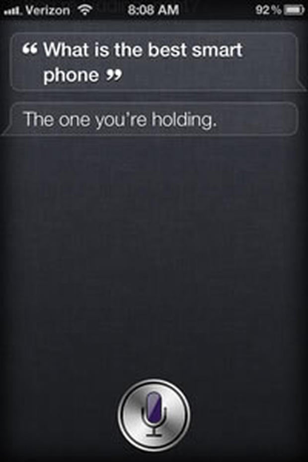 Siri is now touting the iPhone as the best smartphone, much to Nokia's chagrin.