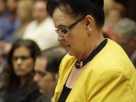 Loretta Rasmussen, the mother of murder victim, Sherri Rasmussen, gives her victim impact statement during the sentencing of former LAPD Det. Stephanie Lazarus
