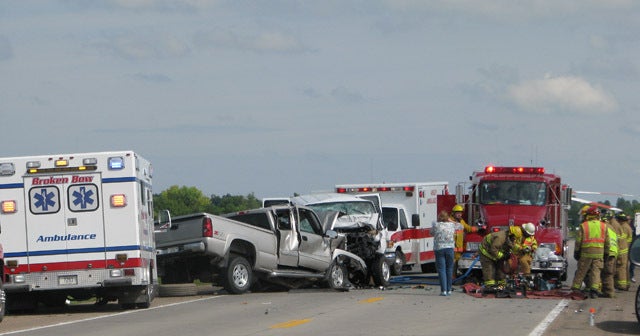 3 dead after pickup, school van crash in Nebraska CBS News