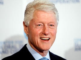 President Clinton attends the Center for Global Dialogue and Cooperation's annual meeting May 18, 2012, in Vienna.