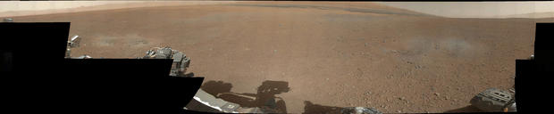 The first 360-degree color panorama taken on Mars by NASA's Curiosity rover, released Aug. 9, 2012.