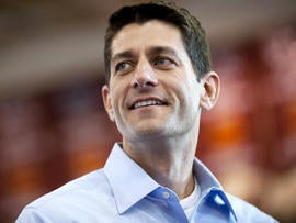 U.S. Rep. Paul Ryan, R-Wis., speaks at a campaign event at Walsh University Aug. 16, 2012, in North Canton, Ohio.