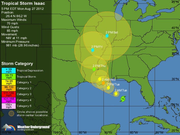 tropical storm isaac