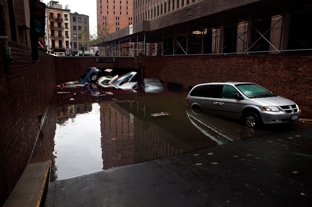 Superstorm floods New York City CBS News