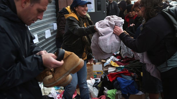 New Yorkers helping neighbors after Sandy
