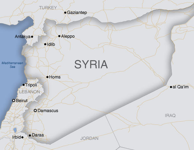Syria Map Middle East 