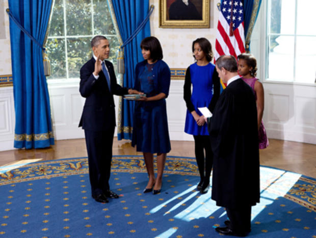 Obama And Biden Sworn In During Official Ceremony 
