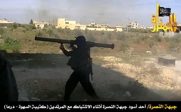 Jabhat al-Nusra posts image of rebel with anti-tank rocket