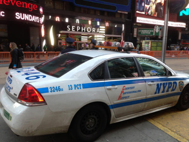 NYPD Cruiser In Times Square 