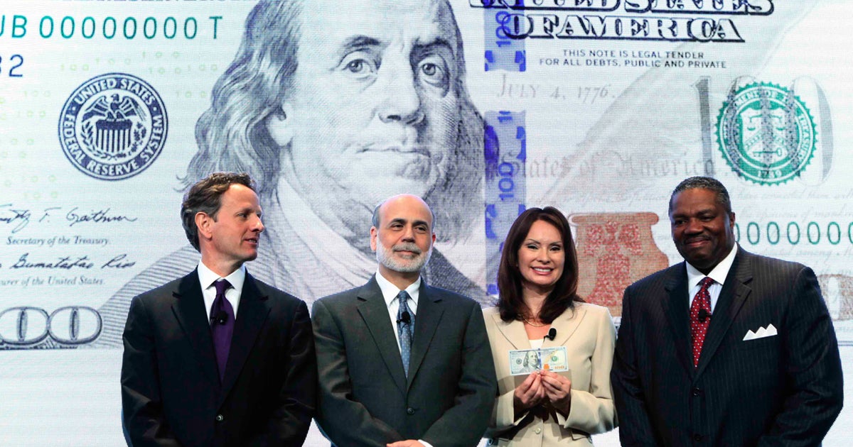 Fed says redesigned $100 bill ready by October