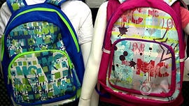 Bulletproof backpacks from Miguel Caballero's new line, MC Kids.